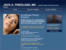 Tablet Screenshot of jackafriedlandmd.com